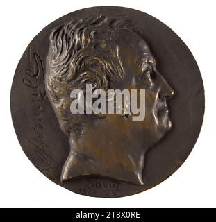 Portrait of Antoine-Vincent Arnault (1766-1834), poet and writer, David d'Angers, Pierre-Jean, Sculptor, In 1833, 1st half of the 19th century, Sculpture, Medallion (sculpture), Dimensions - Work: Diameter: 16.6 cm Stock Photo