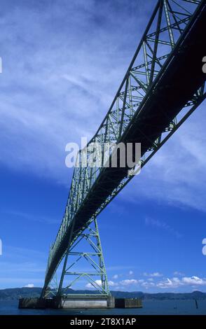 Astoria-Megler Bridge, Maritime Memorial Park, Astoria, Oregon Stock Photo