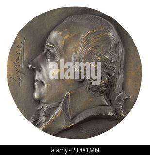 Portrait of Pierre-Simon, marquis de Laplace (1749-1827), surveyor and astronomer, David d'Angers, Pierre-Jean, Sculptor, In 1835, 1st half of the 19th century, Sculpture, Medallion (sculpture), Dimensions - Work: Diameter: 17.2 cm Stock Photo