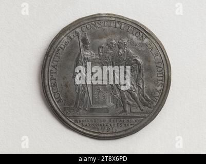 Oath of King Louis XVI to the Constitution, September 14, 1791, Dupré ...