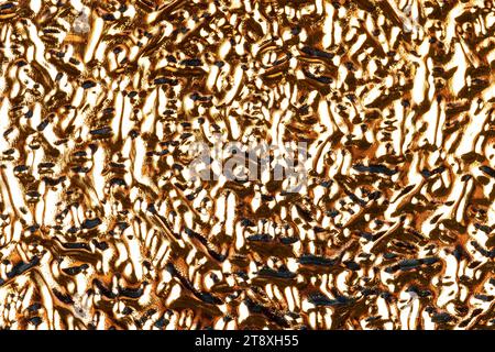 Golden waves, ripple background. Abstract golden background Stock Photo