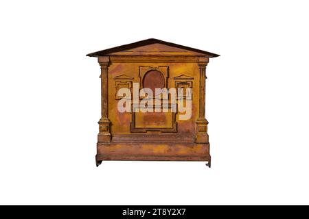 antique austrian mailbox isolated on white background Stock Photo