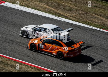 Photo taken at the Mugello circuit during a race session of the Italian tourism championship Stock Photo