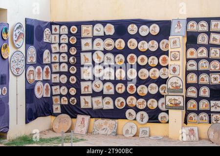 06.11.23 El Jem, Tunisia: Traditional Tunisian Mosaic for sale in local souvenir shop in El Jem, Tunisia. Stock Photo