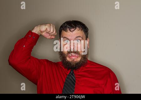 The one angry guy you work with Stock Photo