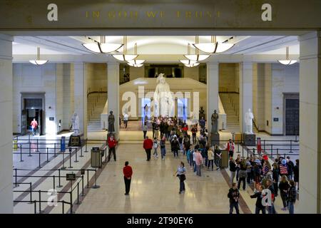 Inside the Capitol building Visitor Center in Washington DC Stock Photo ...