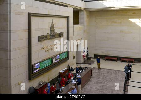 Inside the Capitol building Visitor Center in Washington DC Stock Photo ...