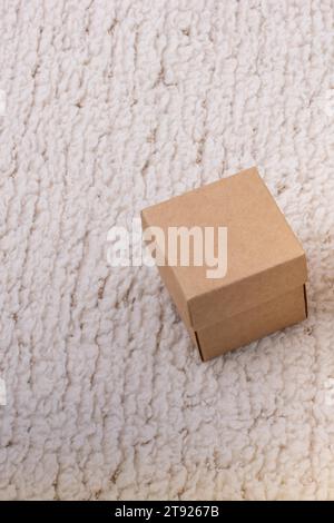 Brown cardboard box on white backgrounds Stock Photo