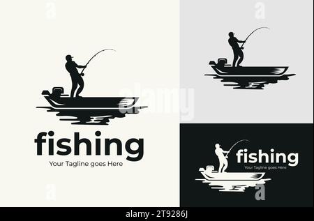 Fly fishing logo. Vector and illustration Stock Vector Image & Art - Alamy