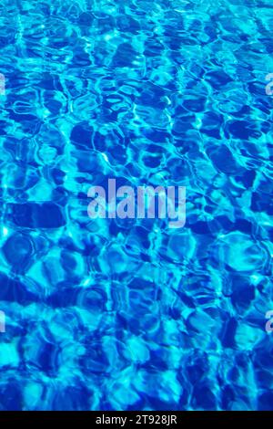 Water surface with light reflections in a swimming pool, Austria Stock Photo