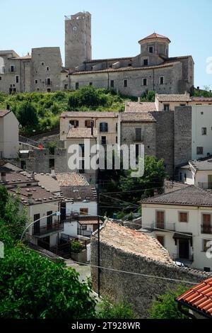 Castel del Monte, Region of Abruzzo, Province of L'Aquila, Italy, Castel del Monte, Abruzzo, Italy Stock Photo