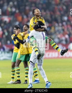 Toronto, Canada. 21st Nov, 2023. Jamaica's Bobby Reid (10) Scores On A ...