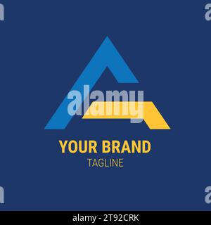 Illustration vector design of alphabet letter A logo Stock Vector