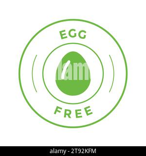 Egg free icon. Vector illustration. Stock Vector