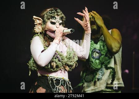 Milan, Italy. 06th Nov, 2023. Melanie Martinez is performing live during the Portals Tour at the Mediolanum Forum Assago in Milan, Italy, on November 6, 2023. (Photo by Alessandro Bremec/NurPhoto) Credit: NurPhoto SRL/Alamy Live News Stock Photo