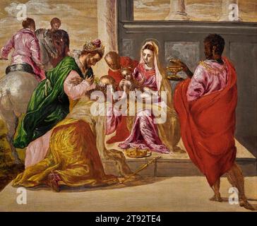 Adorazione dei Magi olio su tavola Giovan Francesco Caroto 1527