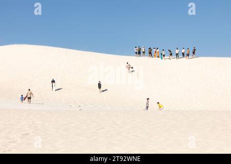 Lancelin sand dunes north of Perth City, Western Australia Stock Photo