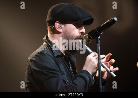 Celtic punk band originally from Australia, The Rumjacks, performing live at SO36 in Berlin, Germany. Stock Photo
