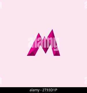M Logo Abstract Design Stock Vector