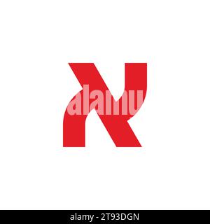 letter ny simple geometric line logo vector Stock Vector