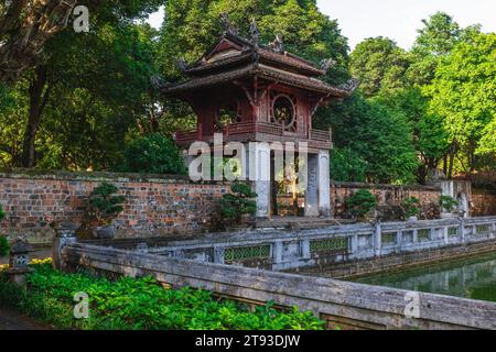 Khue Van pavilion in the Temple of Literature, aka Van Mieu, in Hanoi, Vietnam Stock Photo