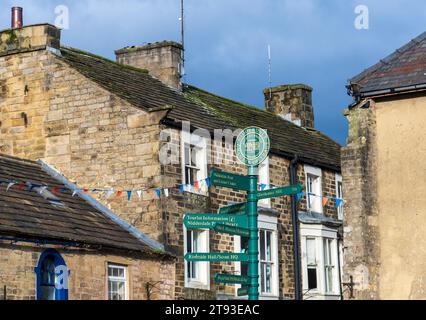 Pateley Bridge (known locally as Pateley) is a market town in Nidderdale in the county and district of North Yorkshire, England. Historically part of Stock Photo