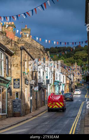 Pateley Bridge (known locally as Pateley) is a market town in Nidderdale in the county and district of North Yorkshire, England. Historically part of Stock Photo