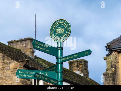 Pateley Bridge (known locally as Pateley) is a market town in Nidderdale in the county and district of North Yorkshire, England. Historically part of Stock Photo