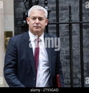 London, UK. 22nd Nov, 2023. Steve Barclay, Environment Secretary, Downing Street London. Credit: Ian Davidson/Alamy Live News Stock Photo