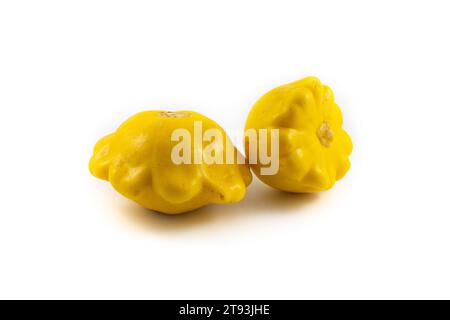 Photo of a variety of squashes, including delicata, kabocha, acorn, honey nut, and patty pan Stock Photo