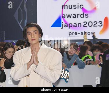 Yokohama, Japan. 22nd Nov, 2023. Thai actor Gulf attends a blue carpet event during the MTV VMAJ(Video Music Awards Japan) 2023 Pre-Show in Yokohama, Kanagawa-Prefecture, Japan on Wednesday, November 22, 2023. Photo by Keizo Mori/UPI Credit: UPI/Alamy Live News Stock Photo