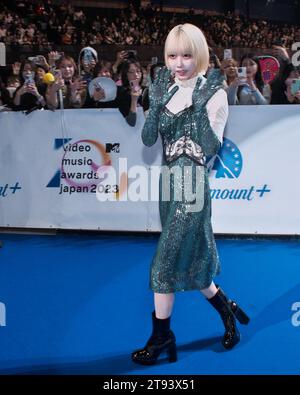 Yokohama, Japan. 22nd Nov, 2023. Japanese singer ano attends a blue carpet event during the MTV VMAJ(Video Music Awards Japan) 2023 Pre-Show in Yokohama, Kanagawa-Prefecture, Japan on Wednesday, November 22, 2023. Photo by Keizo Mori/UPI Credit: UPI/Alamy Live News Stock Photo