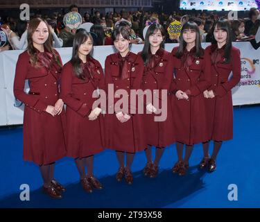 Yokohama, Japan. 22nd Nov, 2023. Japanese girls group Nogizaka46 attend a blue carpet event during the MTV VMAJ(Video Music Awards Japan) 2023 Pre-Show in Yokohama, Kanagawa-Prefecture, Japan on Wednesday, November 22, 2023. Photo by Keizo Mori/UPI Credit: UPI/Alamy Live News Stock Photo