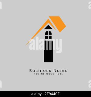I Letter Real Estate Logo, Vector illustration Template Concept Design Logo for Property Business Image Start with Alphabet I Stock Vector