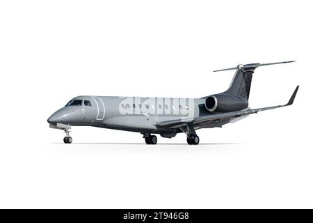 Modern private jet isolated on white background Stock Photo