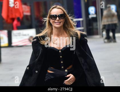 London, UK. 22nd Nov, 2023. Amanda Holden seen at Global Radio Studios in London. Credit: SOPA Images Limited/Alamy Live News Stock Photo