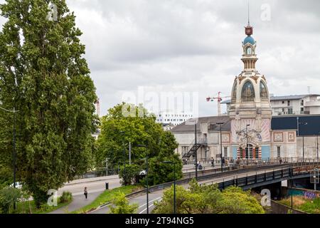 Nantes, France - July 26 2017: The Lieu Unique is the national center for contemporary arts and music venue in Nantes housed in the former biscuit fac Stock Photo