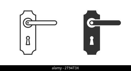 Door handle icon. Vector illustration Stock Vector