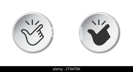 Like easy icon. Snap of fingers. Vector illustration Stock Vector