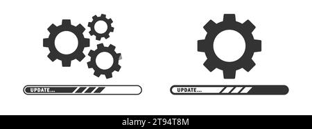 Software update icon. Vector illustration Stock Vector