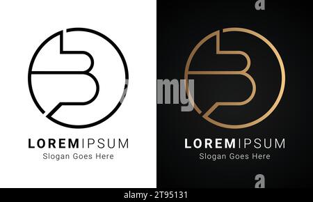 Luxury Initial OS or SO Monogram Text Letter Logo Design Stock Vector