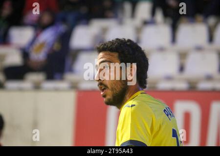 Zamora, Spain, 22th November, 2023: Villarreal CF player, Daniel Parejo (10) during the Second round of the SM El Rey Cup 2023-24 between Zamora CF and Villarreal CF, on November 22, 2023, at the Ruta de la Plata Stadium, in Zamora, Spain. Credit: Alberto Brevers / Alamy Live News Stock Photo