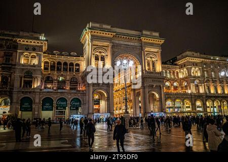 Galleria Vittorio Emanuele II in  all its splendor Stock Photo