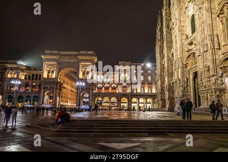Galleria Vittorio Emanuele II in  all its splendor Stock Photo