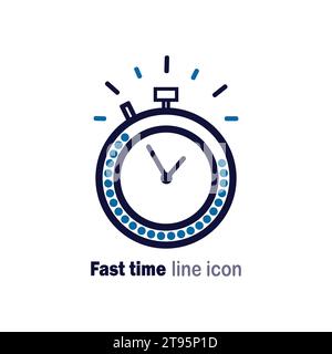 Express delivery service logo. Fast time delivery order with stopwatch.  Quick shipping delivery icon Stock Vector Image & Art - Alamy