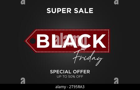 super sale black friday background vector Stock Vector