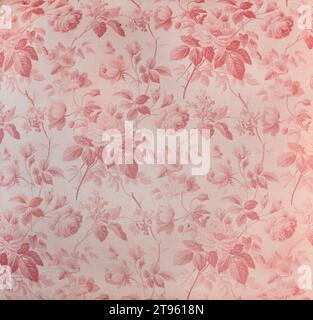 Dainty pink floral pattern background texture. Stock Photo