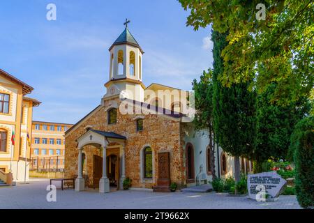 Varna, Bulgaria - September 22, 2023: View of the Armenian Orthodox Church, in Varna, Bulgaria Stock Photo