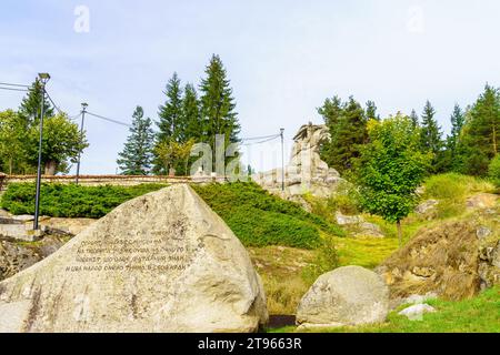 Koprivshtitsa, Bulgaria - September 24, 2023: View of the Georgi Benkovski Monument, in Koprivshtitsa, Bulgaria Stock Photo