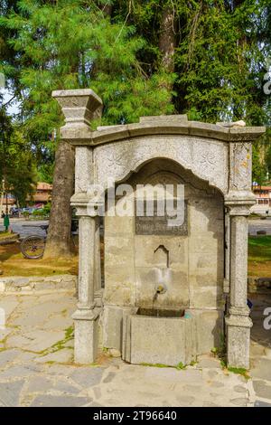 Koprivshtitsa, Bulgaria - September 24, 2023: View of a water fountain, in Koprivshtitsa, Bulgaria Stock Photo